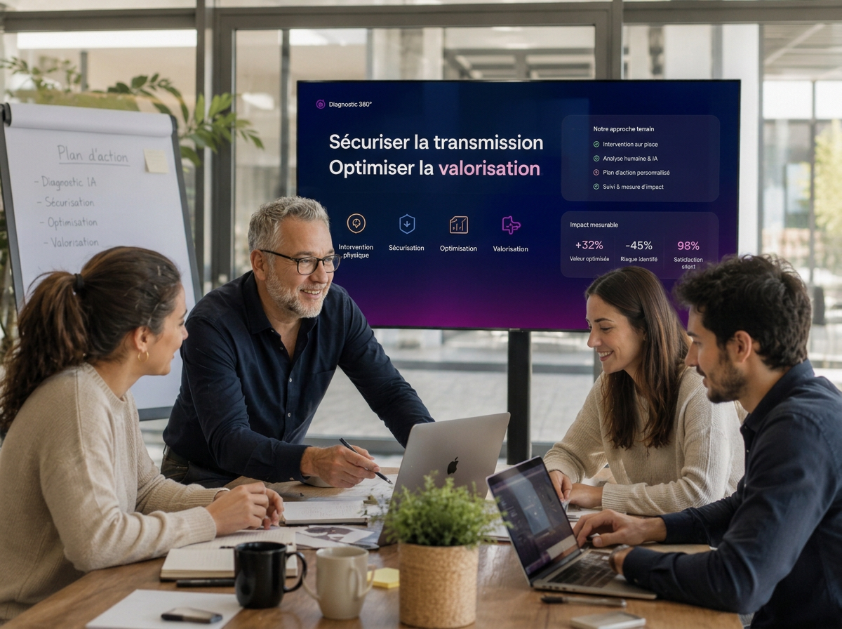 Équipe Evolias Partners présente la trajectoire de valorisation et de sécurisation de la transmission au dirigeant